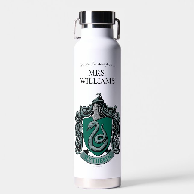 Harry Potter | Slytherin Teacher Personalized Water Bottle (Front)