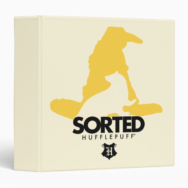 Harry Potter | Sorted Into HUFFLEPUFF™ House 3 Ring Binder (Front/Spine)