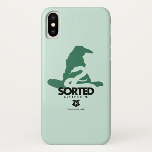 Harry Potter  Sorted Into SLYTHERIN House iPhone X Case