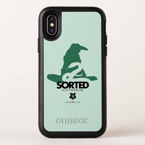 Harry Potter  Sorted Into SLYTHERINâ House OtterBox Symmetry iPhone X Case