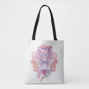 Harry Potter Spell "Always" Doe Patronus Tote Bag