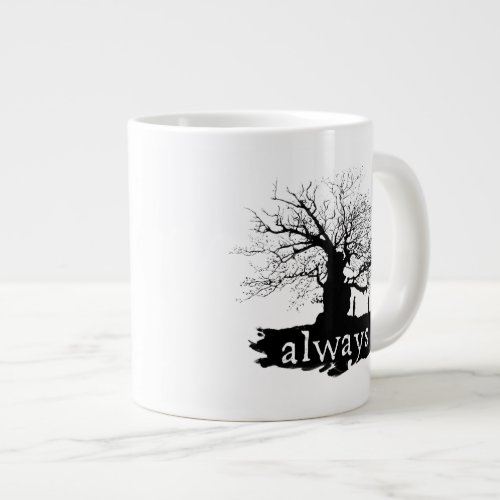 Harry Potter Spell  Always Quote Silhouette Large Coffee Mug