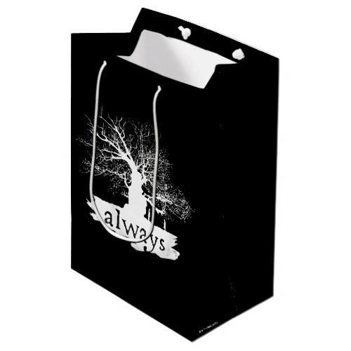 Harry Potter Spell  Always Quote Silhouette Medium Gift Bag