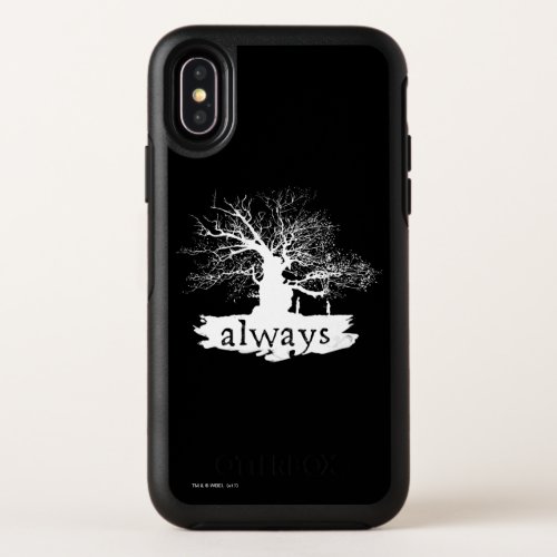 Harry Potter Spell  Always Quote Silhouette OtterBox Symmetry iPhone X Case
