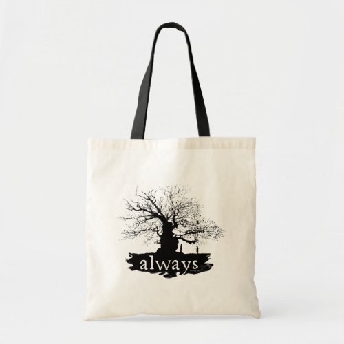 Harry Potter Spell  Always Quote Silhouette Tote Bag