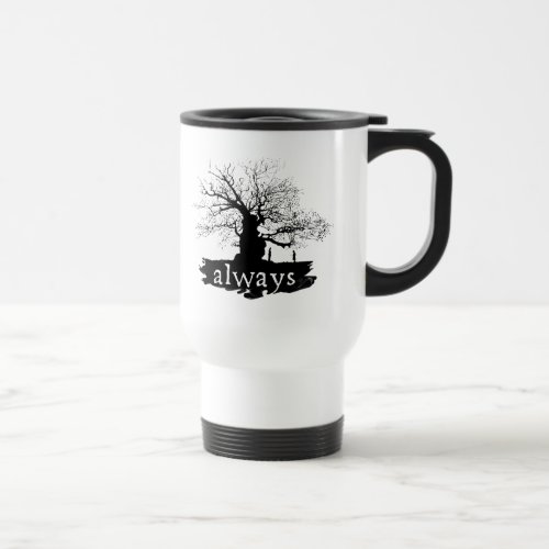 Harry Potter Spell  Always Quote Silhouette Travel Mug