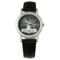 Harry Potter Spell | Always Quote Silhouette Wristwatch Harry Potter Spell | Always Quote Silhouette Wristwatch