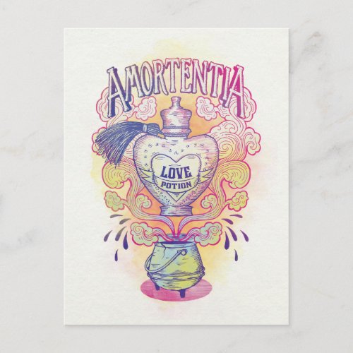 Harry Potter Spell  Amortentia Love Potion Bottle Postcard