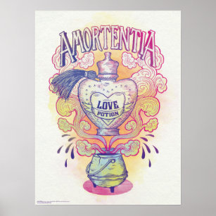 Harry Potter Spell   Amortentia Love Potion Bottle Poster