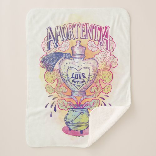 Harry Potter Spell  Amortentia Love Potion Bottle Sherpa Blanket