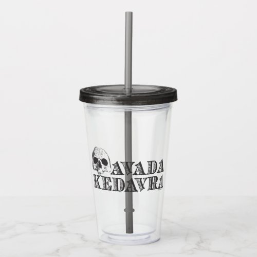 Harry Potter Spell  Avada Kedavra Acrylic Tumbler