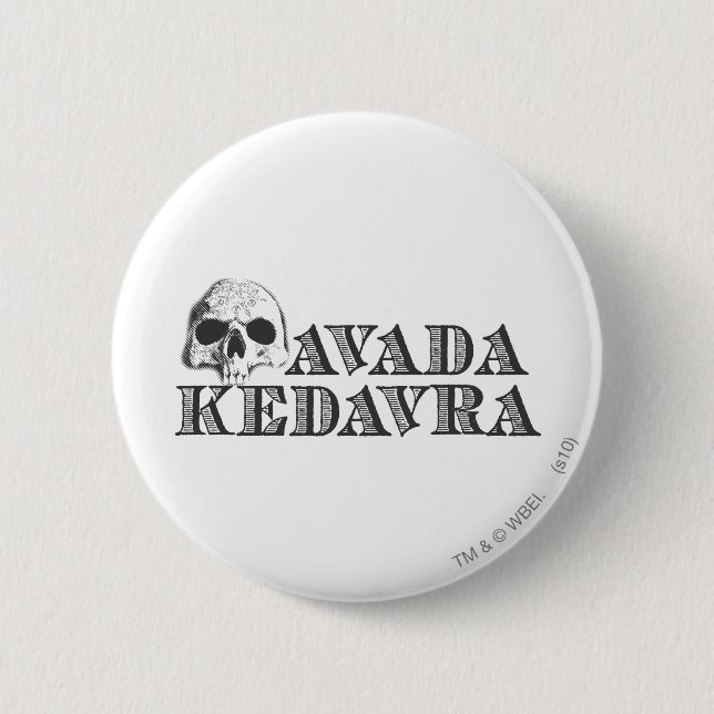 Harry Potter Spell | Avada Kedavra Button (Front)