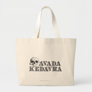 Harry Potter Spell Avada Kedavra Large Tote Bag