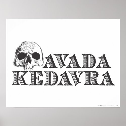 Harry Potter Spell  Avada Kedavra Poster