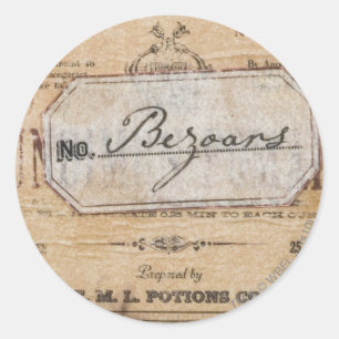 Harry Potter Spell Bezoars Classic Round Sticker