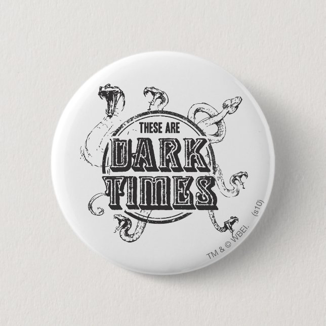 Harry Potter Spell | Dark Times Pinback Button (Front)