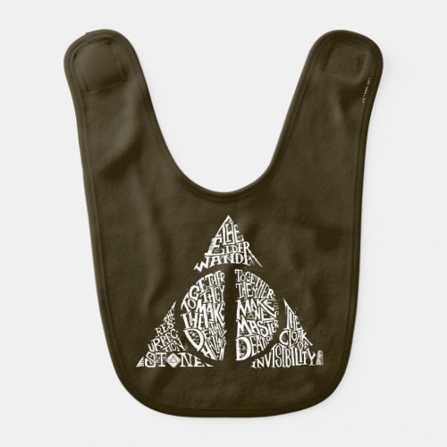 Harry Potter Spell  DEATHLY HALLOWS Graphic 2 Baby Bib