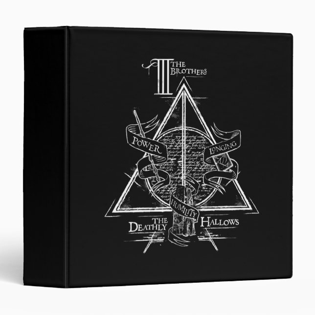 Harry Potter Spell | DEATHLY HALLOWS Graphic Binder (Front/Spine)