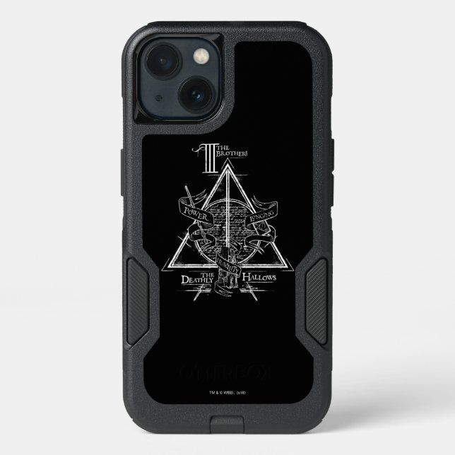 Harry Potter Spell | DEATHLY HALLOWS Graphic Otterbox iPhone Case (Back)