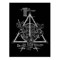 Harry Potter Spell | DEATHLY HALLOWS Graphic Postcard