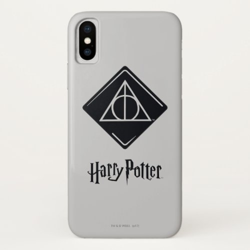 Harry Potter Spell  Deathly Hallows Icon iPhone X Case