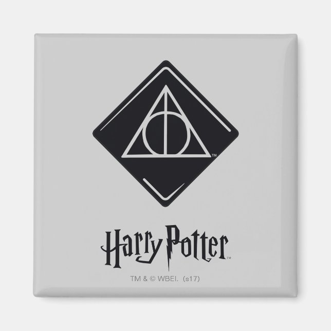 Harry Potter Spell | Deathly Hallows Icon Magnet (Front)