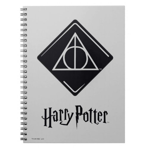 Harry Potter Spell  Deathly Hallows Icon Notebook