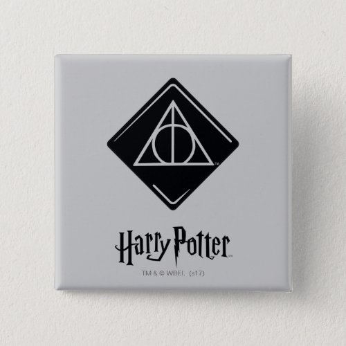 Harry Potter Spell  Deathly Hallows Icon Pinback Button