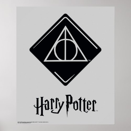 Harry Potter Spell  Deathly Hallows Icon Poster