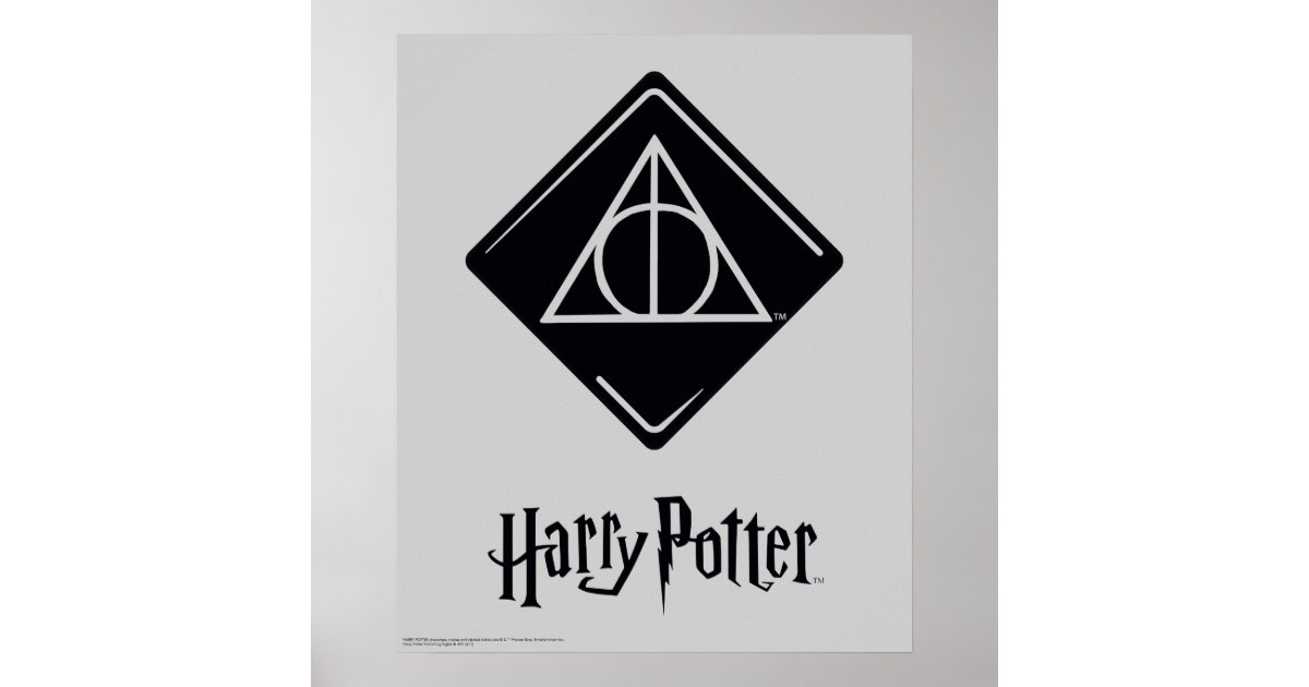 Harry Potter Deathly Hallows Logo Decal Wall Vinyl Art Decor Room