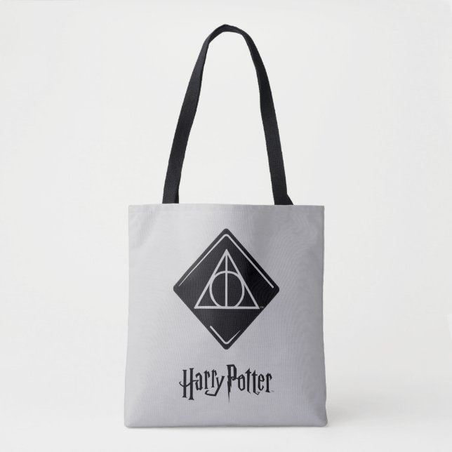 Harry Potter Spell | Deathly Hallows Icon Tote Bag (Front)