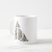 Harry Potter Spell | DEATHLY HALLOWS Typography Gr Coffee Mug (Front Left)