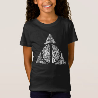 Harry Potter Spell | DEATHLY HALLOWS Typography Gr T-Shirt