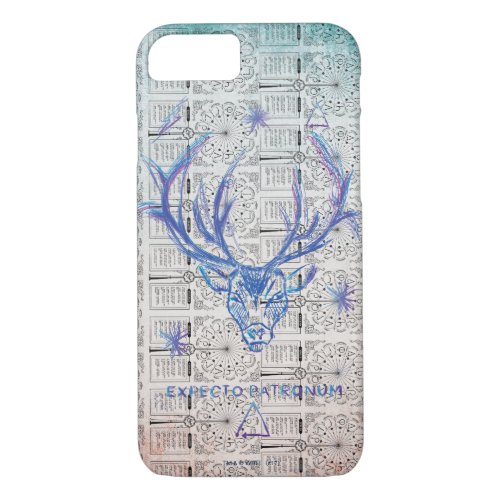 Harry Potter Spell  EXPECTO PATRONUMStag Sketch iPhone 87 Case
