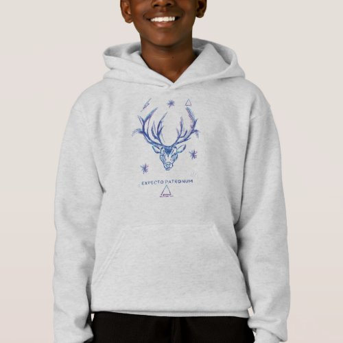 Harry Potter Spell  EXPECTO PATRONUMStag Sketch Hoodie