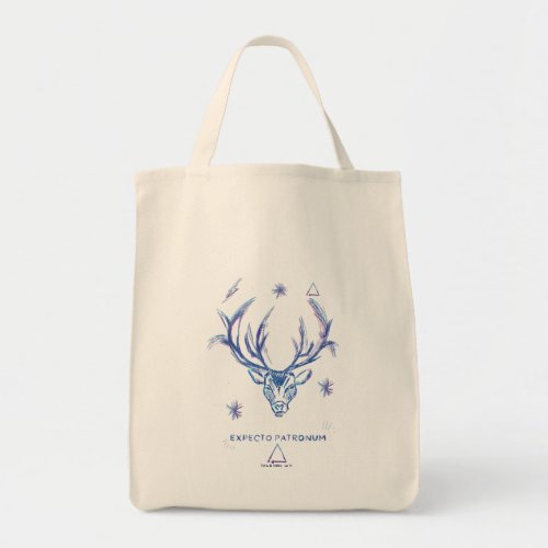 Harry Potter Spell  EXPECTO PATRONUMStag Sketch Tote Bag