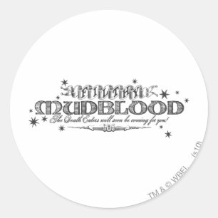 Harry Potter Spell Filthy Mudblood Classic Round Sticker