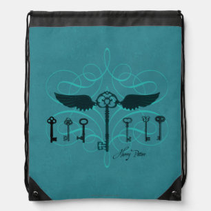 Harry Potter Spell Flying Keys Drawstring Bag