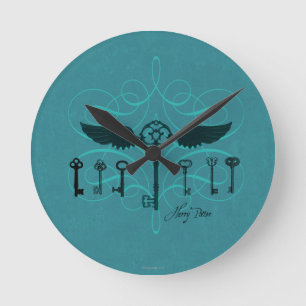 Harry Potter Spell   Flying Keys Round Clock