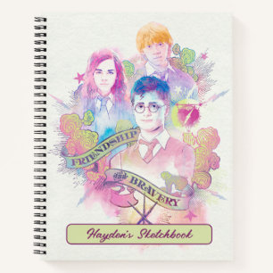 Harry Potter Spell Harry, Hermione, & Ron Sketch Notebook