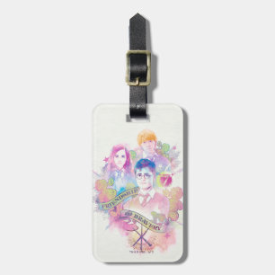 Harry Potter Spell   Harry, Hermione, & Ron Waterc Luggage Tag