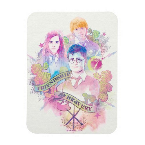 Harry Potter Spell  Harry Hermione  Ron Waterc Magnet