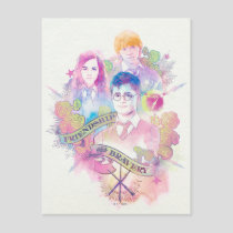 Harry Potter Spell | Harry, Hermione, & Ron Waterc Postcard