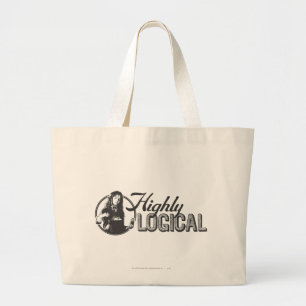 Harry Potter Spell Highly Logical Large Tote Bag
