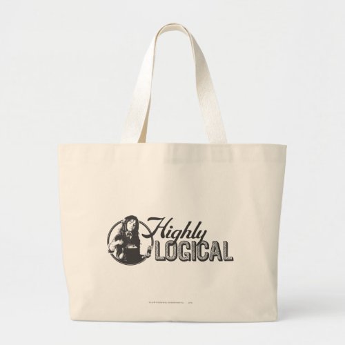 Harry Potter Spell  Highly Logical Large Tote Bag