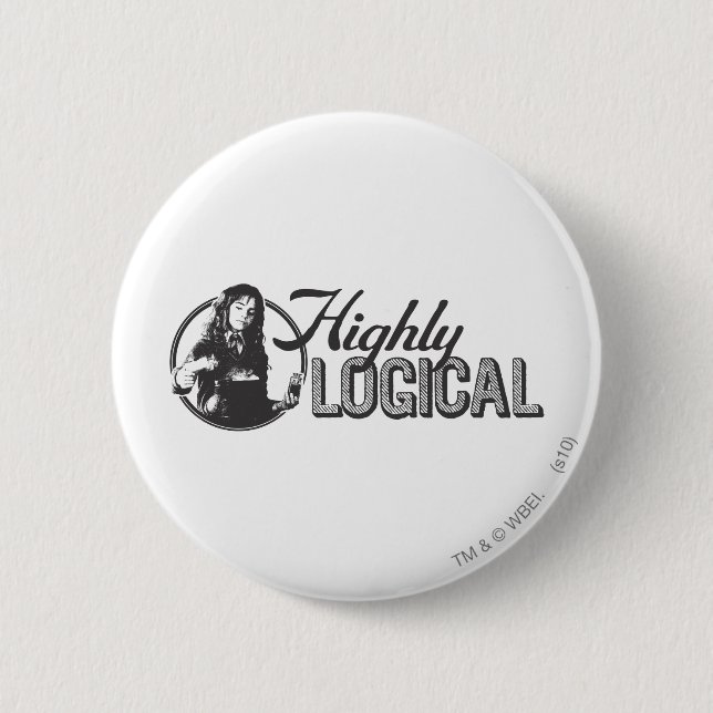 Harry Potter Spell | Highly Logical Pinback Button (Front)