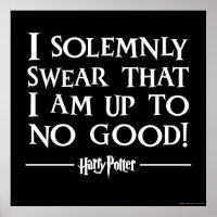 Harry Potter Spell | I Solemnly Swear Poster