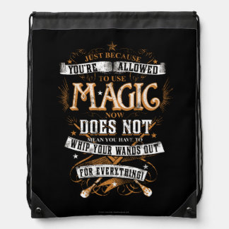 Order Of The Phoenix Bags Handbags Zazzle Harry Potter Spell Just Because You 39 Re Allowed T Drawstring Bag