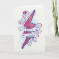 Harry Potter Spell | Love Leaves Its Own Mark Card