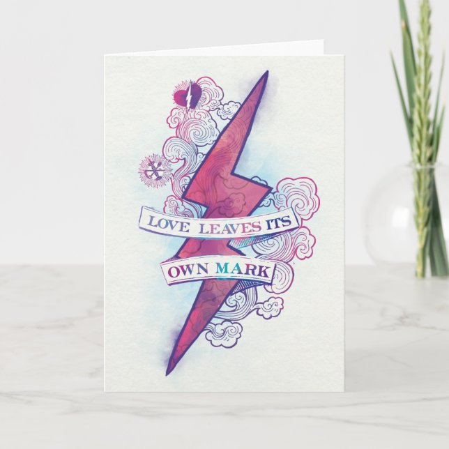 Harry Potter Spell | Love Leaves Its Own Mark Card (Front)